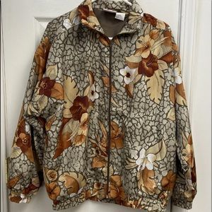 Vintage Kaktus Floral Windbreaker Track Jacket